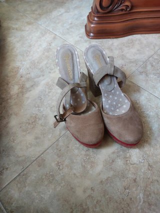 Espadrillas scamosciato cammello