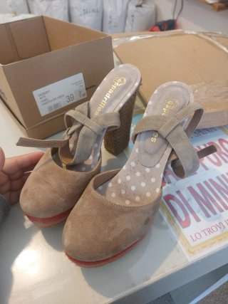 Espadrillas scamosciato cammello