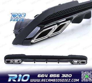 DIFUSOR MERCEDES CLASE E W212 SEDAN 13-16 LOOK AMG E63 + COL