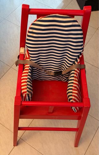 Trona infantil roja con funda regalo
