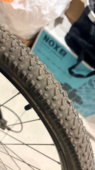 Bicicleta de montaña Rockrider ST 100 Negra gris