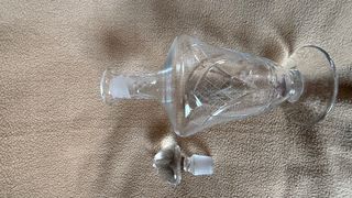 Caraffa in vetro trasparente