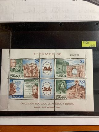 Cambio ESPAMER 80 - 1980  Sello 2583 Negociable