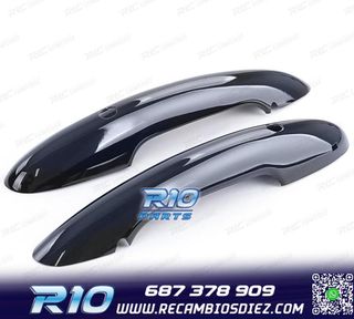 CARCASA TIRADOR PUERTA MINI F55 F56 F57 NEGRO BRILLO KEYLES