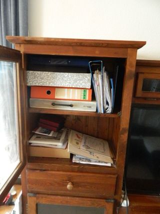 Mueble de Salón en Madera Maciza - Gran Capacidad