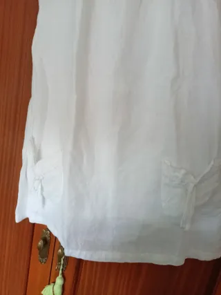 Vestido NIZA floral blanco y rosa Talla XL