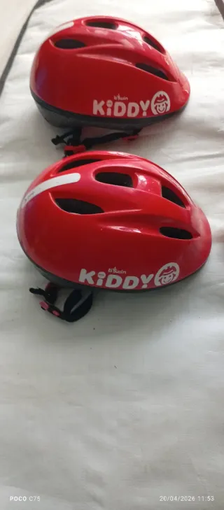Casco de Bicicleta Infantil Plateado