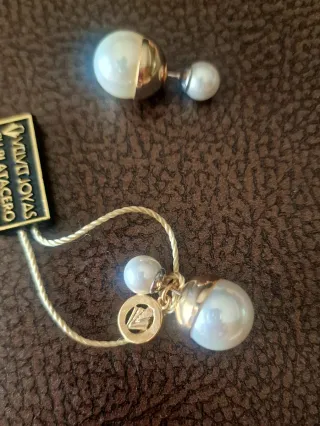 Pendientes de doble perla Velvet Joyas