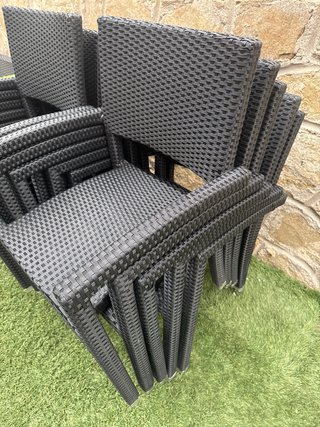 Sillas de terraza apilables (10 unidades)
