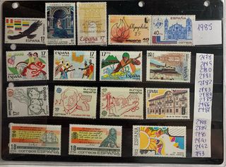 Cambio Sellos Correos España 1985 Negociable