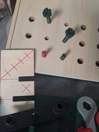 Juego de construcción madera Montessori
