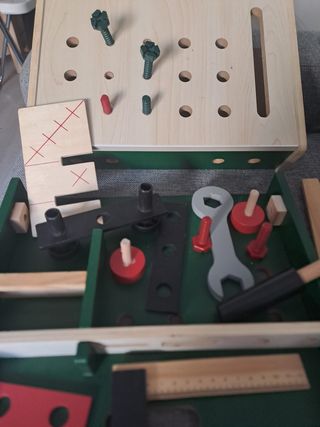 Juego de construcción madera Montessori