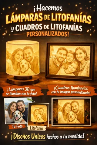 Lámparas y Cuadros Litofanía Personalizados