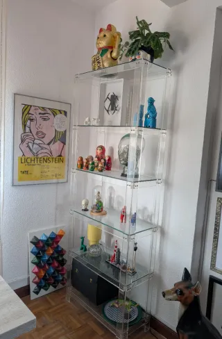 Estantería Diseño metacrilato y vidrio Vintage