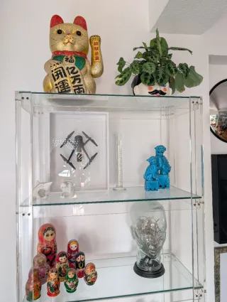 Estantería Diseño metacrilato y vidrio Vintage