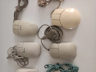 Lotto di mouse vintage vari qt 6 non testati