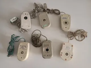 Lotto di mouse vintage vari qt 6 non testati