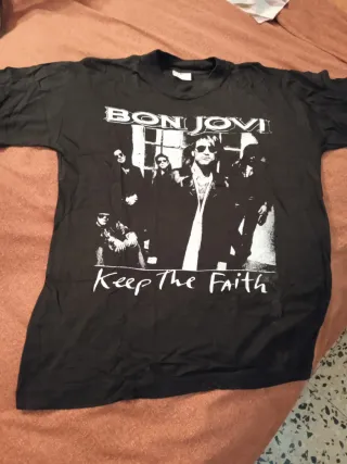 Camiseta Bon Jovi Keep The Faith Tour 1992 Unisex.