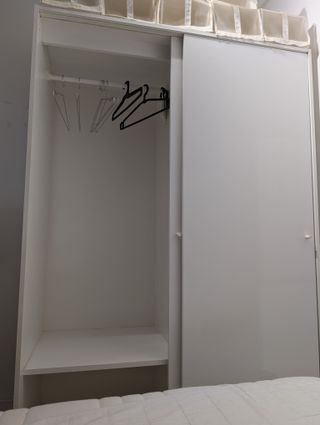 Armario puertas correderas blanco 117x55x176