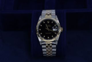 Rolex Datejust 36 16233 Negro Diamantes