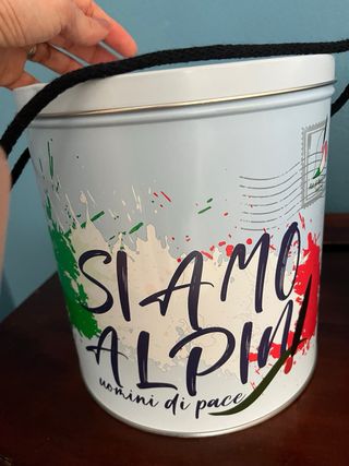 Scatole di latta commemorazione Ass.Alpini