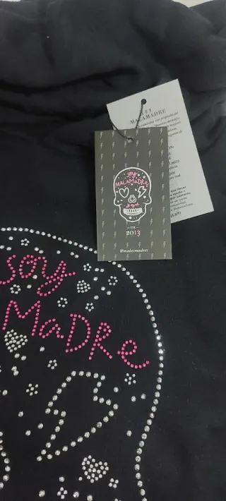 Sudadera Malasmadres Negra Talla M
