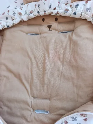 Saco para carrito de bebé con estampado floral