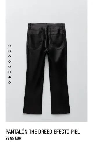 Pantalones ZARA negros efecto piel
