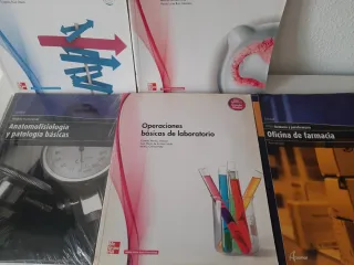 5 Libros curso farmacia