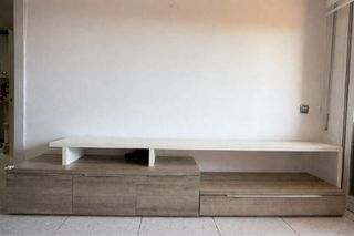 Mueble TV Nórdico Blanco/Madera