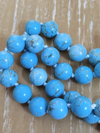 Collana Pietra Turchese con Chiusura Argento