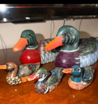Set 5 Paperelle decorative vintage