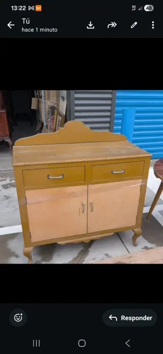 Cómoda de madera vintage