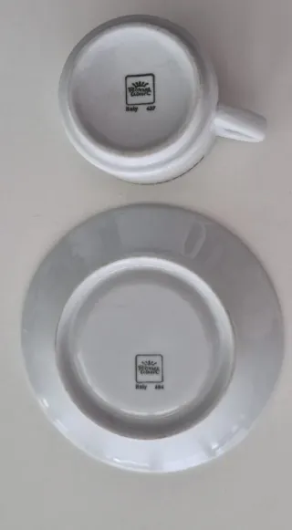 Set 3 tazzine caffè con piattini vintage Ginori