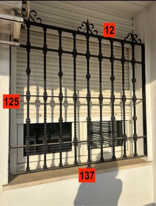 Rejas de hierro forjado de seguridad
