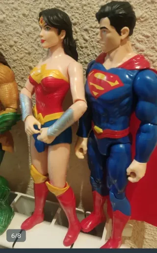 Lote 6 Figuras Superhéroes DC Comics Grandes
