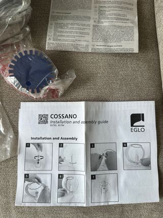 Lámpara de techo EGLO Fabella azul