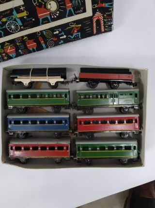 Lote Vagones tren antiguo Payá Correos  Años 50/60