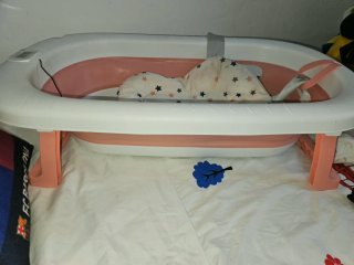 Mecedora y trona para bebé rosa bañera bebe