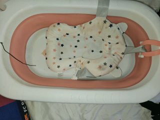 Mecedora y trona para bebé rosa bañera bebe