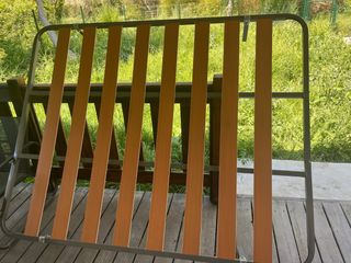Somier metálico con lamas de madera
