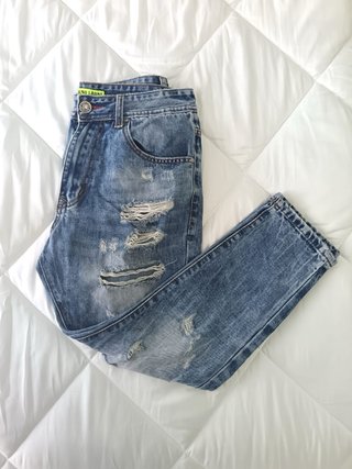 Jeans strappati blu