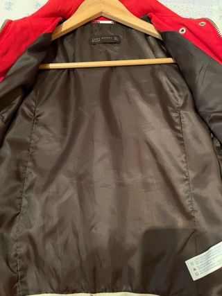 Parka náutica Zara roja