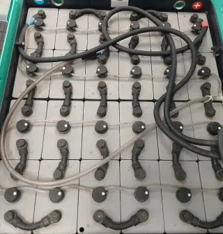 Carretilla elevadora eléctrica.