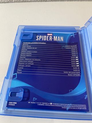 Marvel Spider-Man PS4 Videojuego