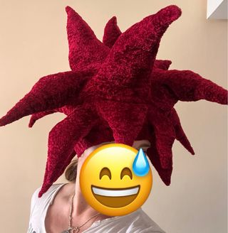 Gorra Peluca Bob Simpson Roja
