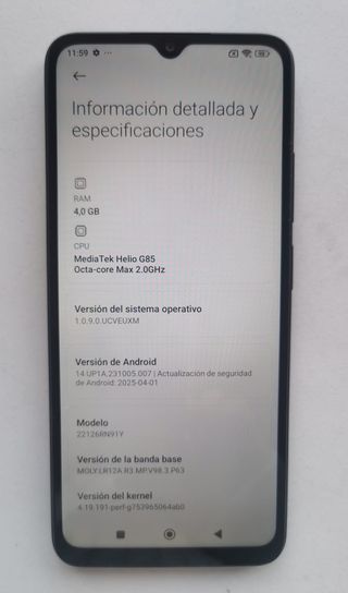 Xiaomi Redmi 12C Gris + Funda Protectora
