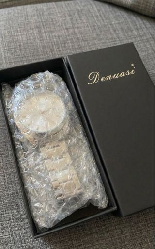 Reloj Denuasi Plateado Estilo Business Nuevo