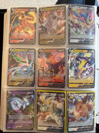 Lote 325 Cartas Pokémon EX y V