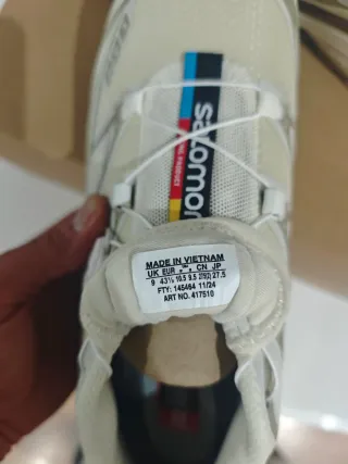 Salomon XT-6 S-Lab Beige/Verde Talla 43.5